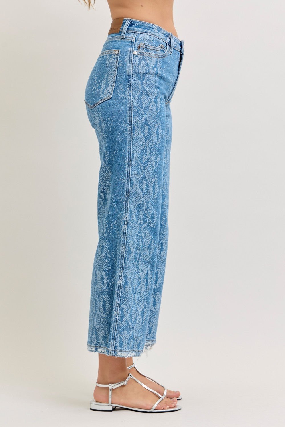 Judy Blue High Rise Ankle Wide Leg Jeans - Rooted & Reckless Co.