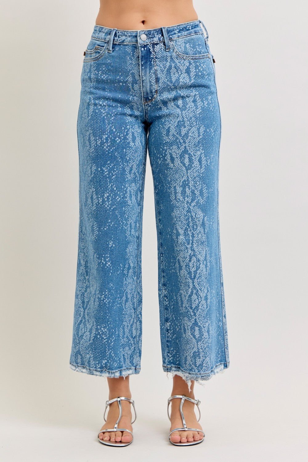 Judy Blue High Rise Ankle Wide Leg Jeans - Rooted & Reckless Co.