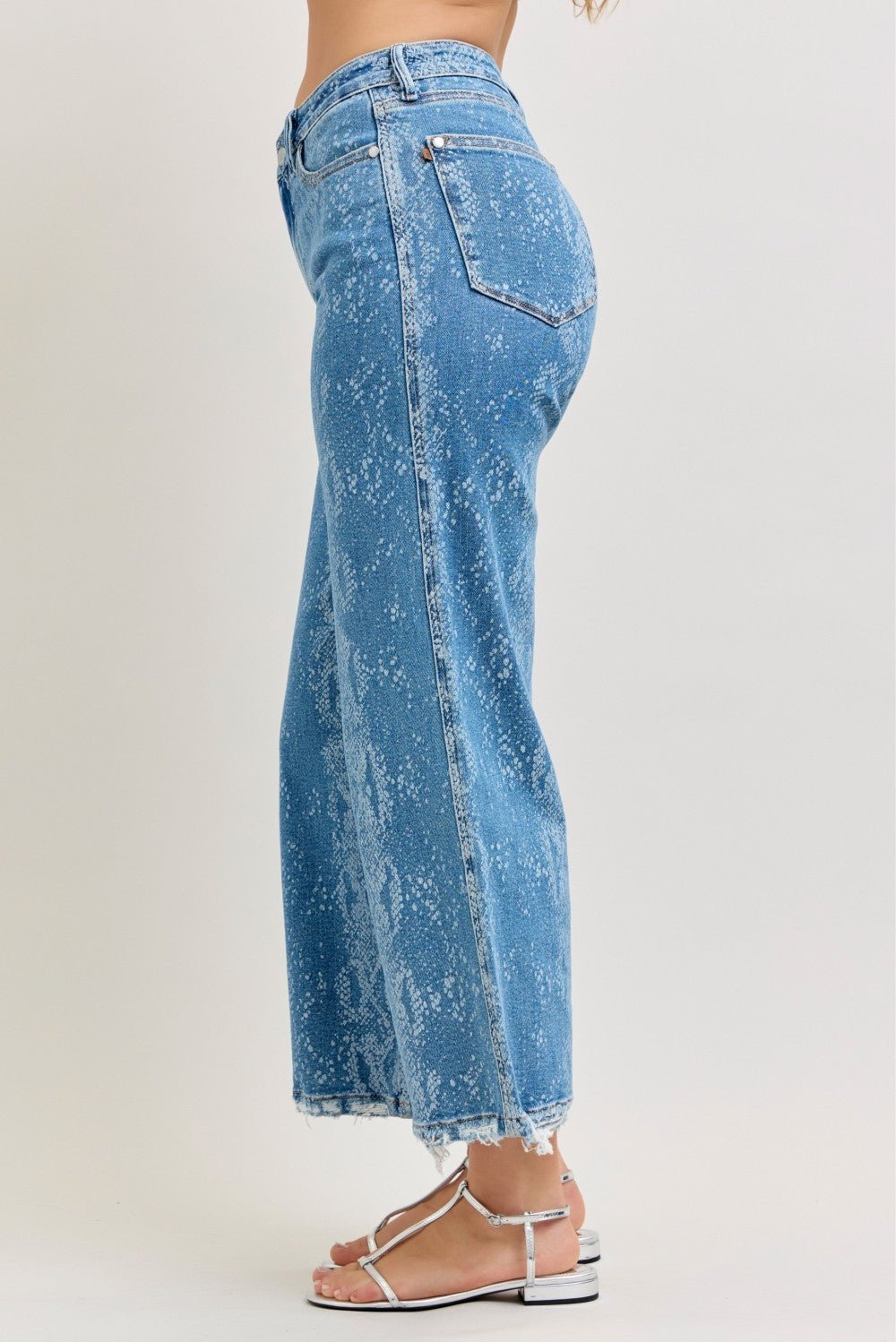 Judy Blue High Rise Ankle Wide Leg Jeans - Rooted & Reckless Co.