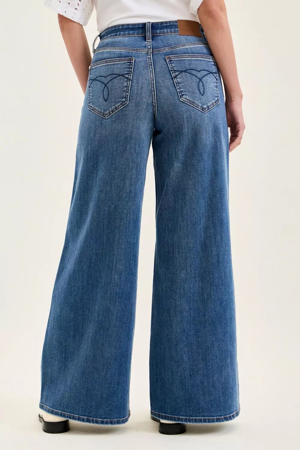 Judy Blue High Waist Palazzo Jeans - Rooted & Reckless Co.