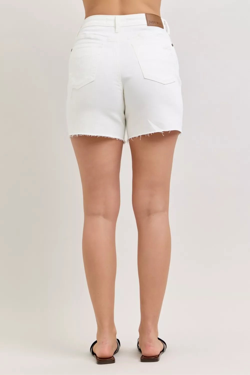 Judy Blue High Waist Rigid Magic Dad Short with Cell Phone Back Pocket - Rooted & Reckless Co.
