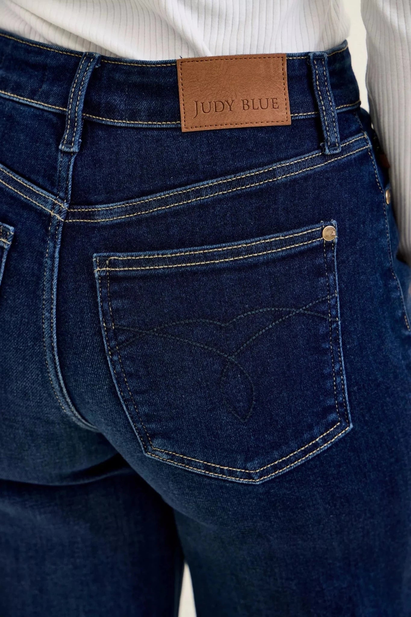 Judy Blue High-Waisted Wide-Leg Dark Wash Jeans - Rooted & Reckless Co.