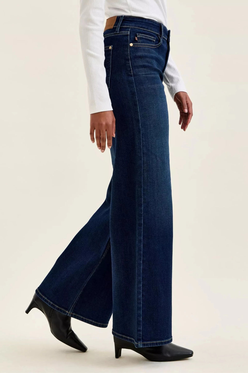 Judy Blue High-Waisted Wide-Leg Dark Wash Jeans - Rooted & Reckless Co.