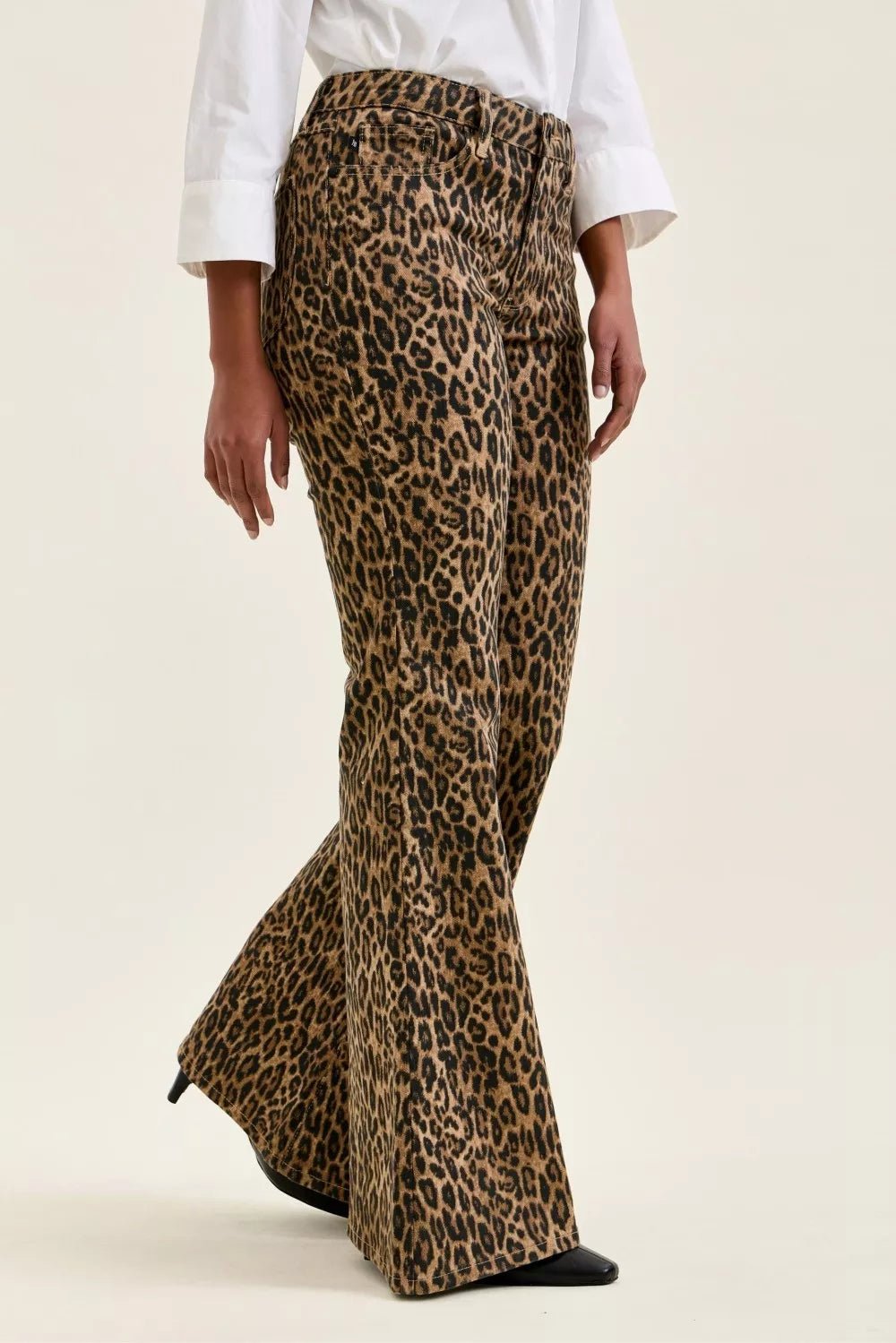 Judy Blue Mr Jaqueline Flare Print Leopard Jeans - Rooted & Reckless Co.