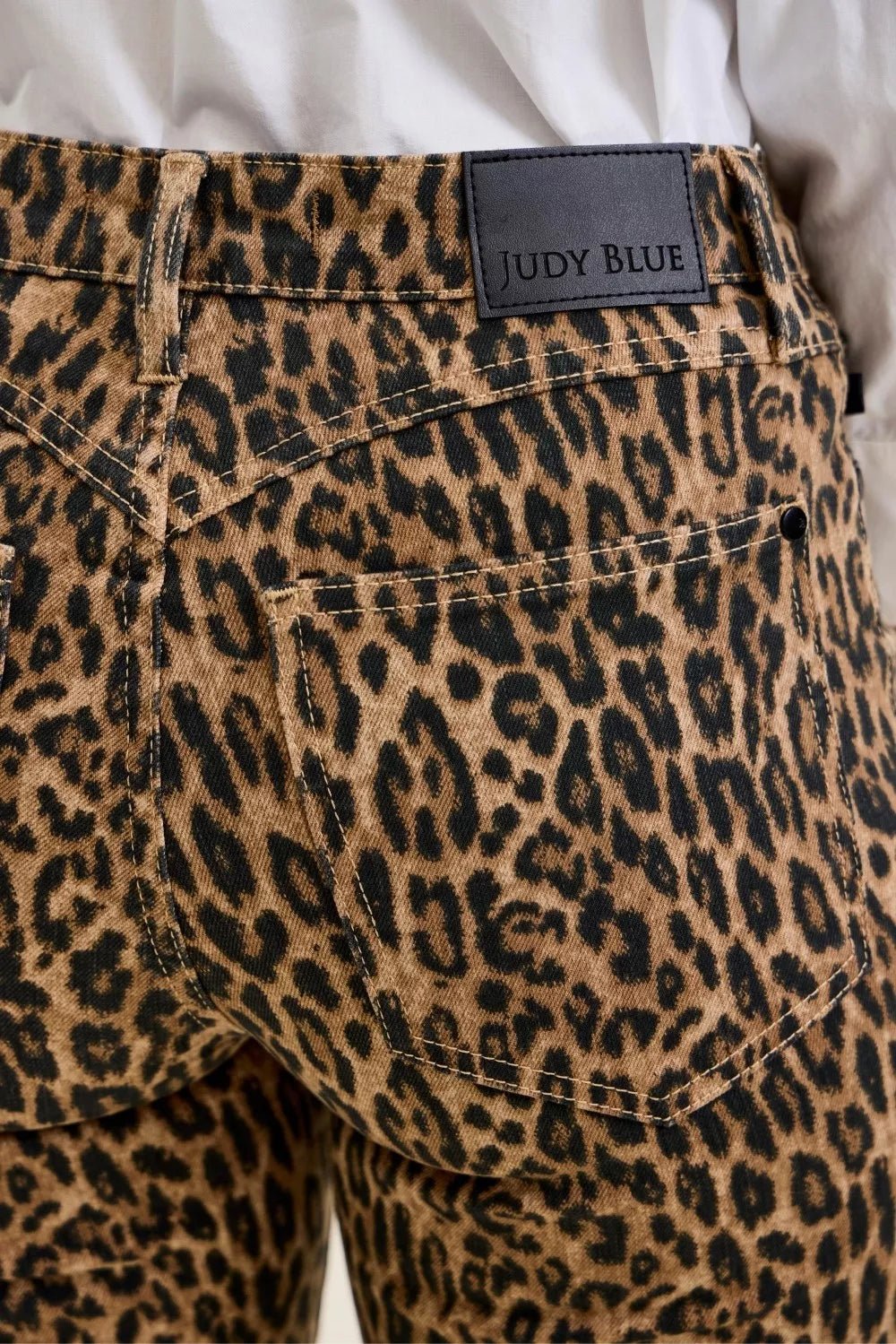 Judy Blue Mr Jaqueline Flare Print Leopard Jeans - Rooted & Reckless Co.