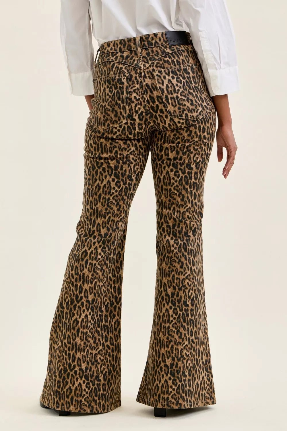 Judy Blue Mr Jaqueline Flare Print Leopard Jeans - Rooted & Reckless Co.