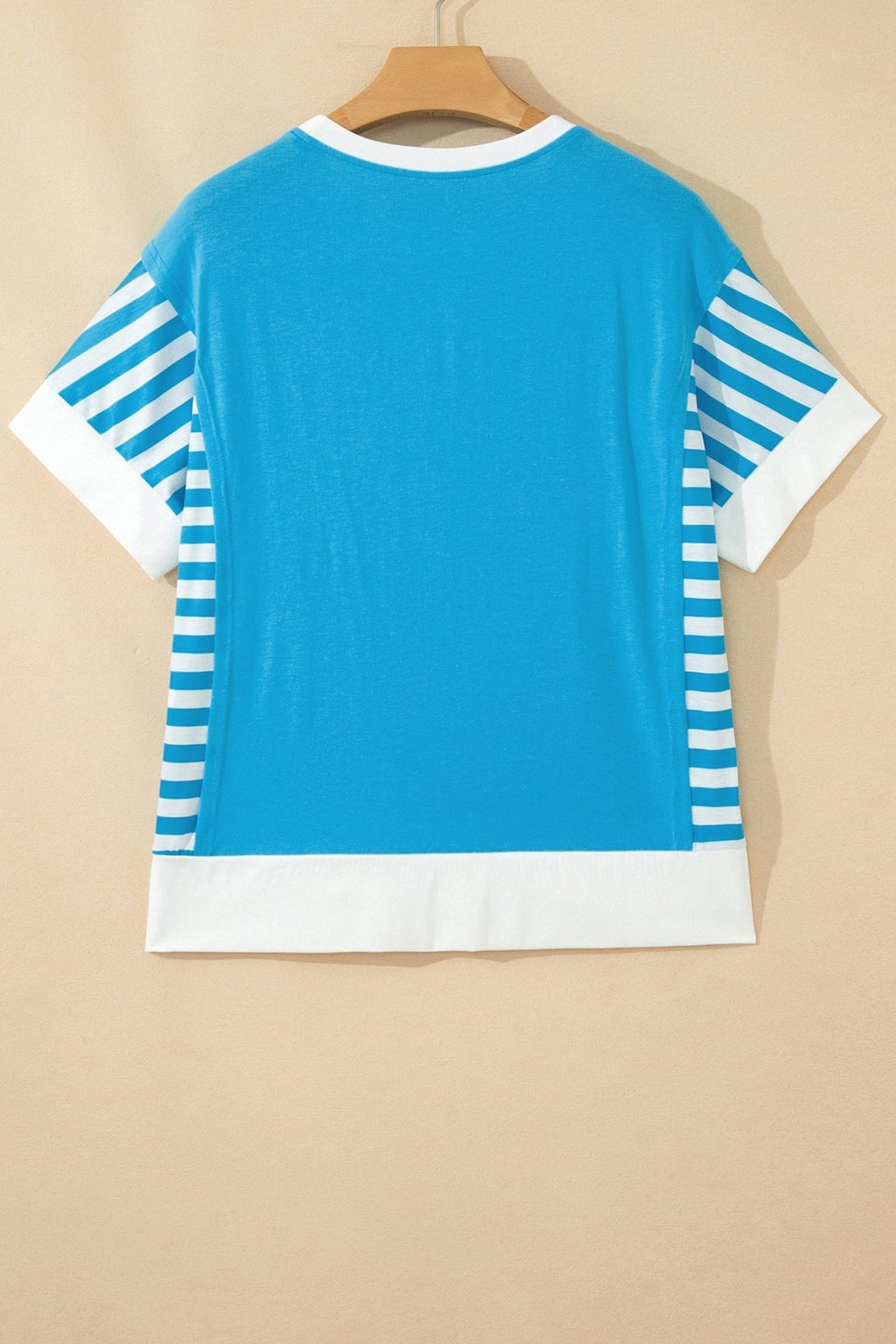 July 4th Flag Stripe Patchwork Colorblock T-Shirt - Rooted & Reckless Co.
