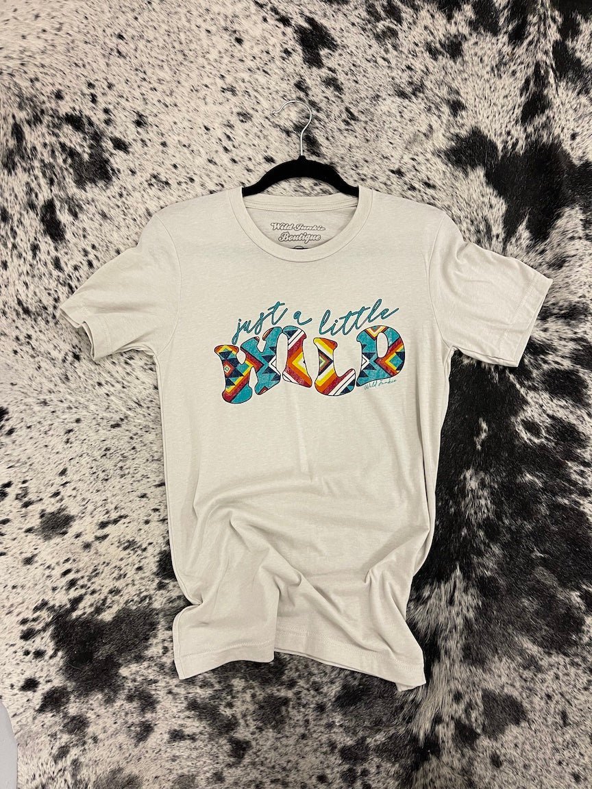 Just a Little Wild Aztec Graphic T-shirt - Rooted & Reckless Co.