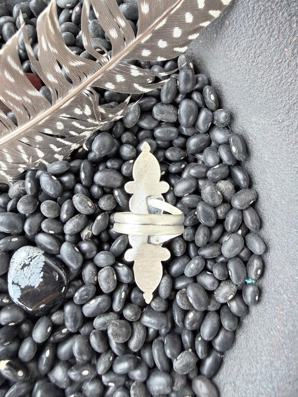 Kingman and Orange Spiny Oyster Ring - Rooted & Reckless Co.