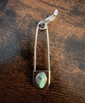 Kingman Sterling Silver Paperclip Keychain Native Made By Dorothy Yazzie - Rooted & Reckless Co.