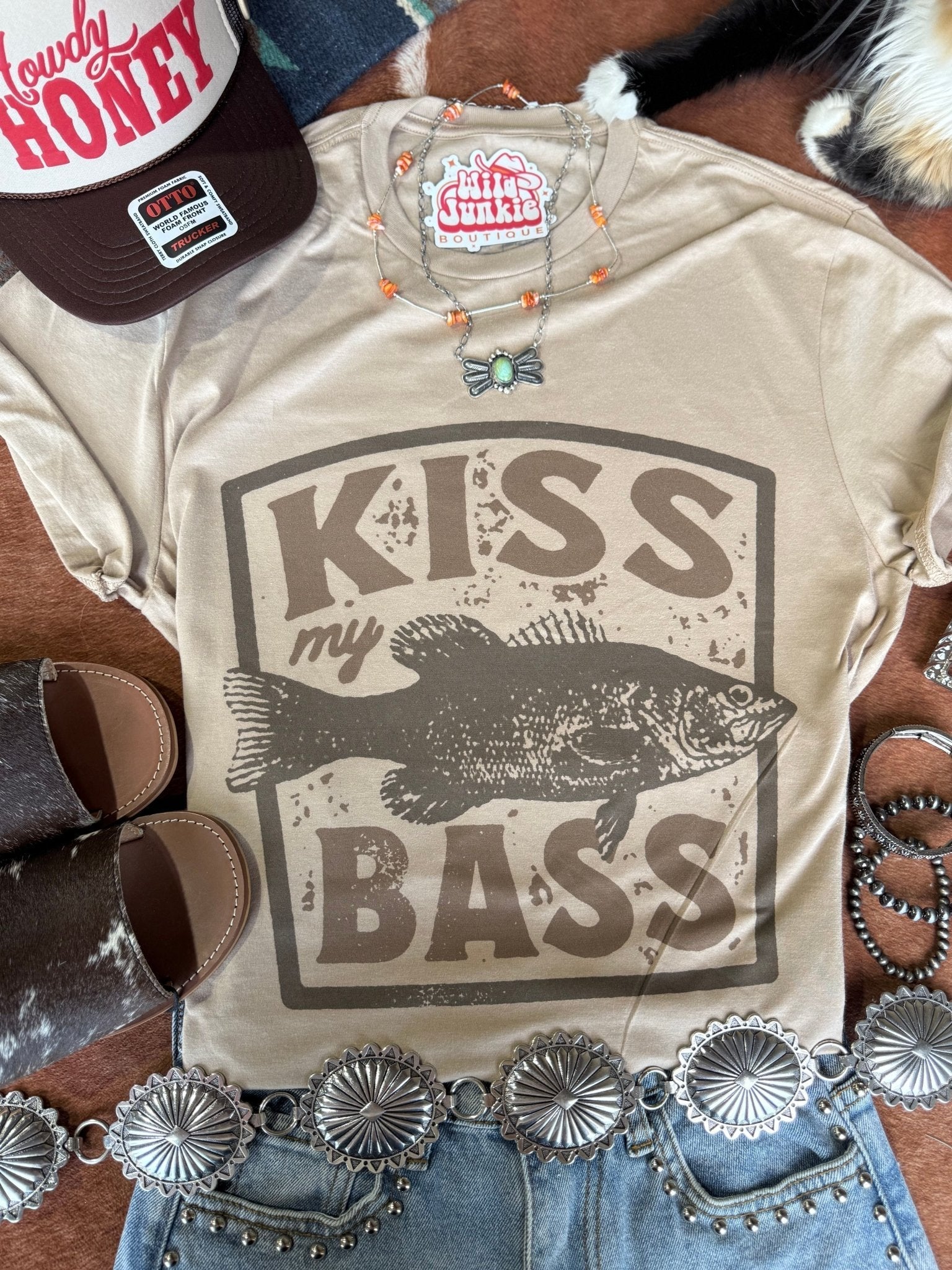 Kiss My Bass Graphic Tee - Rooted & Reckless Co.