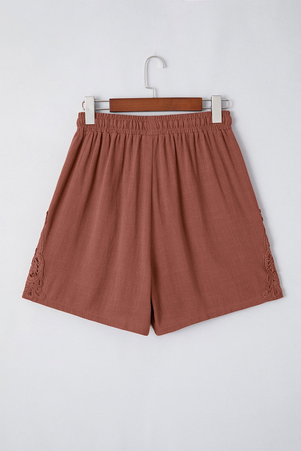 Lace Patchwork Drawstring High Waist Shorts - Rooted & Reckless Co.