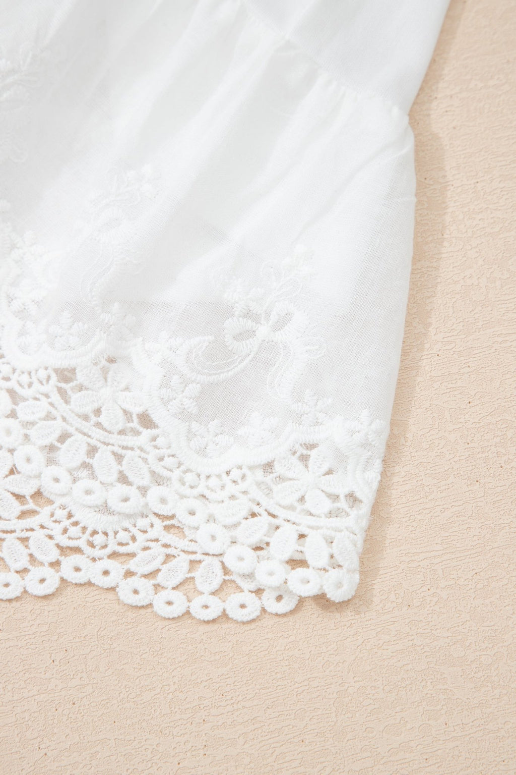 Lace Ruffle Tiered Drawstring Waist Shorts - Rooted & Reckless Co.