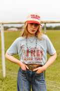 Land of the Free 250 Years Graphic Tee - Rooted & Reckless Co.