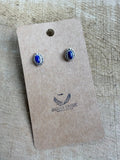 Lapis Stud Earrings - Rooted & Reckless Co.