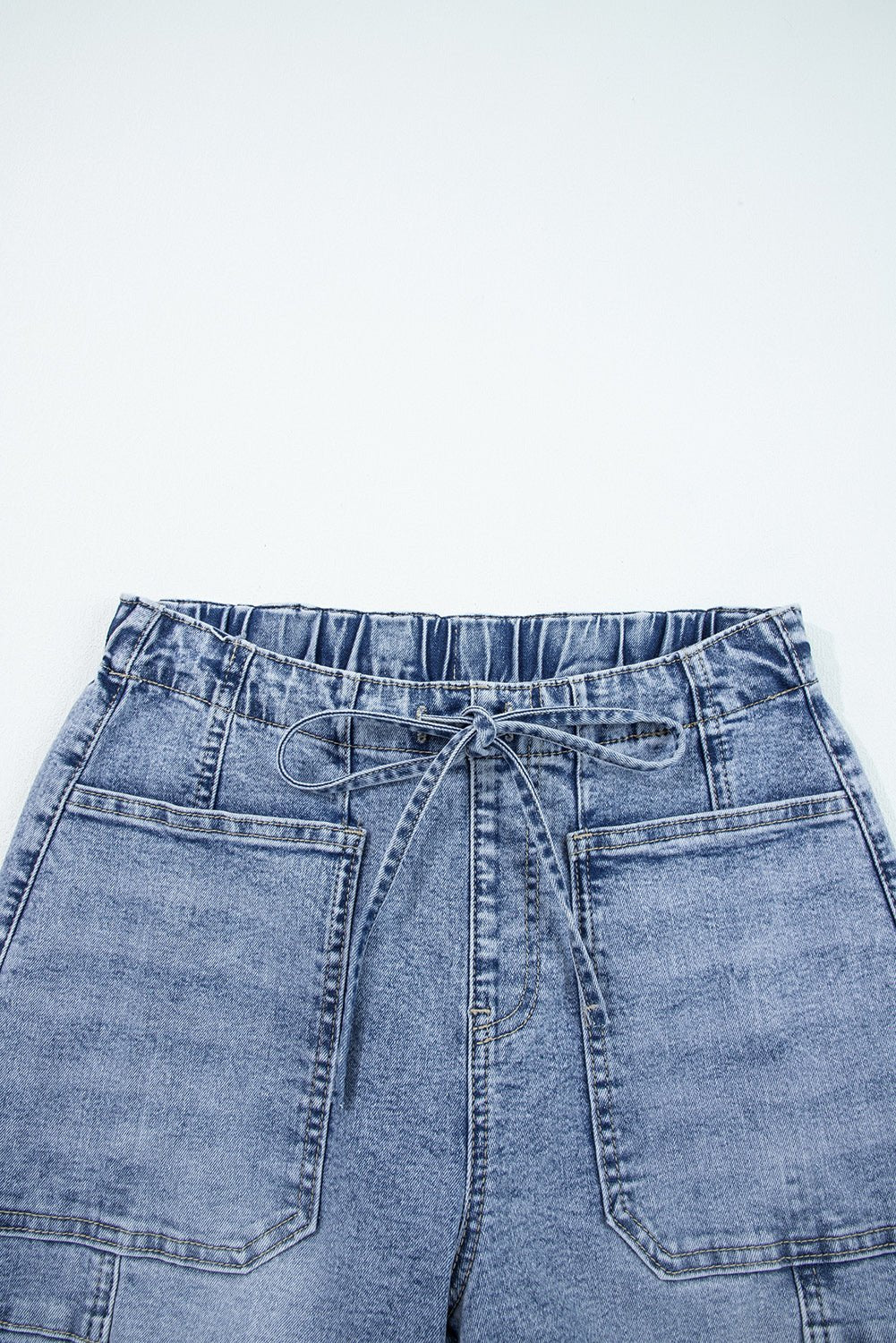 Large Patch Pocket Drawstring Paperbag Waist Barrel Jeans - Rooted & Reckless Co.