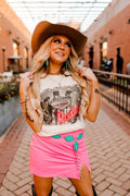 Las Vegas Pink Rodeo Graphic Tee - Rooted & Reckless Co.