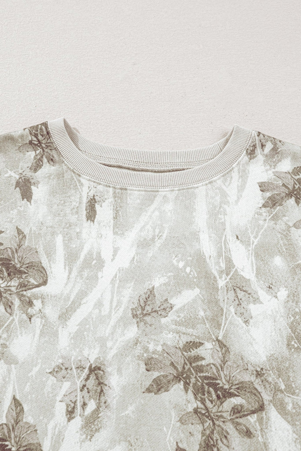 Leafy Camo Reverse Seam Patchwork Baggy Sweatshirt - Rooted & Reckless Co.