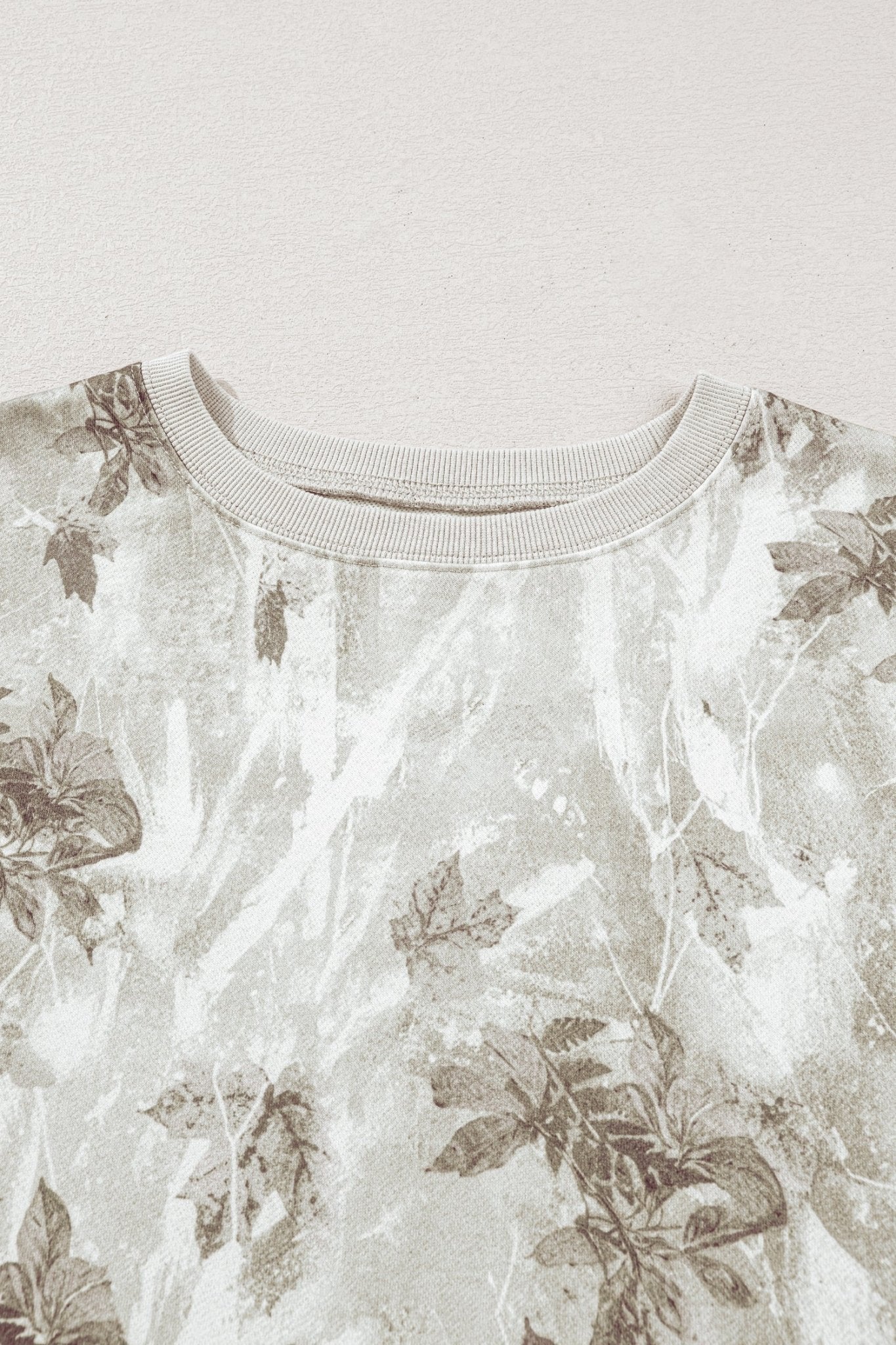 Leafy Camo Reverse Seam Patchwork Baggy Sweatshirt - Rooted & Reckless Co.
