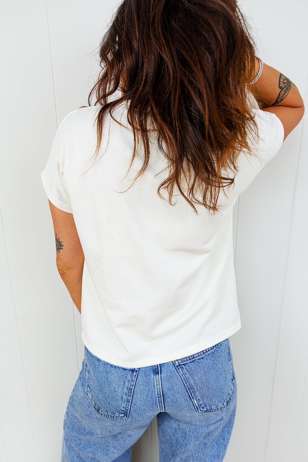 Leopard Bow Embroidered Short Sleeve T-Shirt - Rooted & Reckless Co.