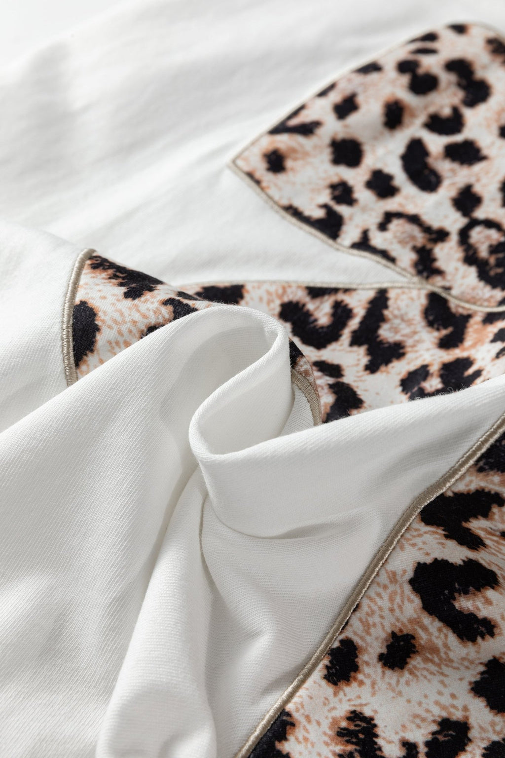 Leopard Bow Embroidered Short Sleeve T-Shirt - Rooted & Reckless Co.
