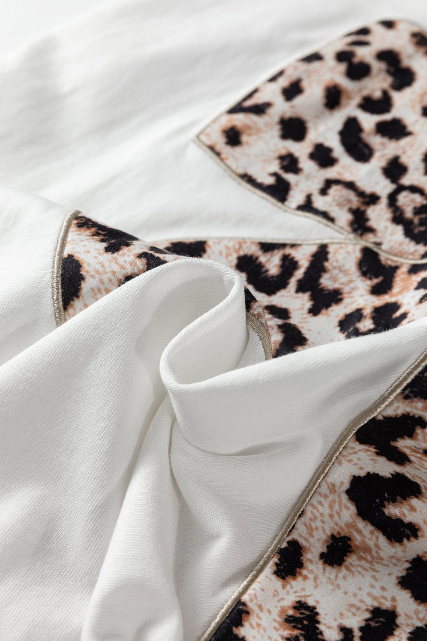 Leopard Bow Embroidered Short Sleeve T-Shirt - Rooted & Reckless Co.