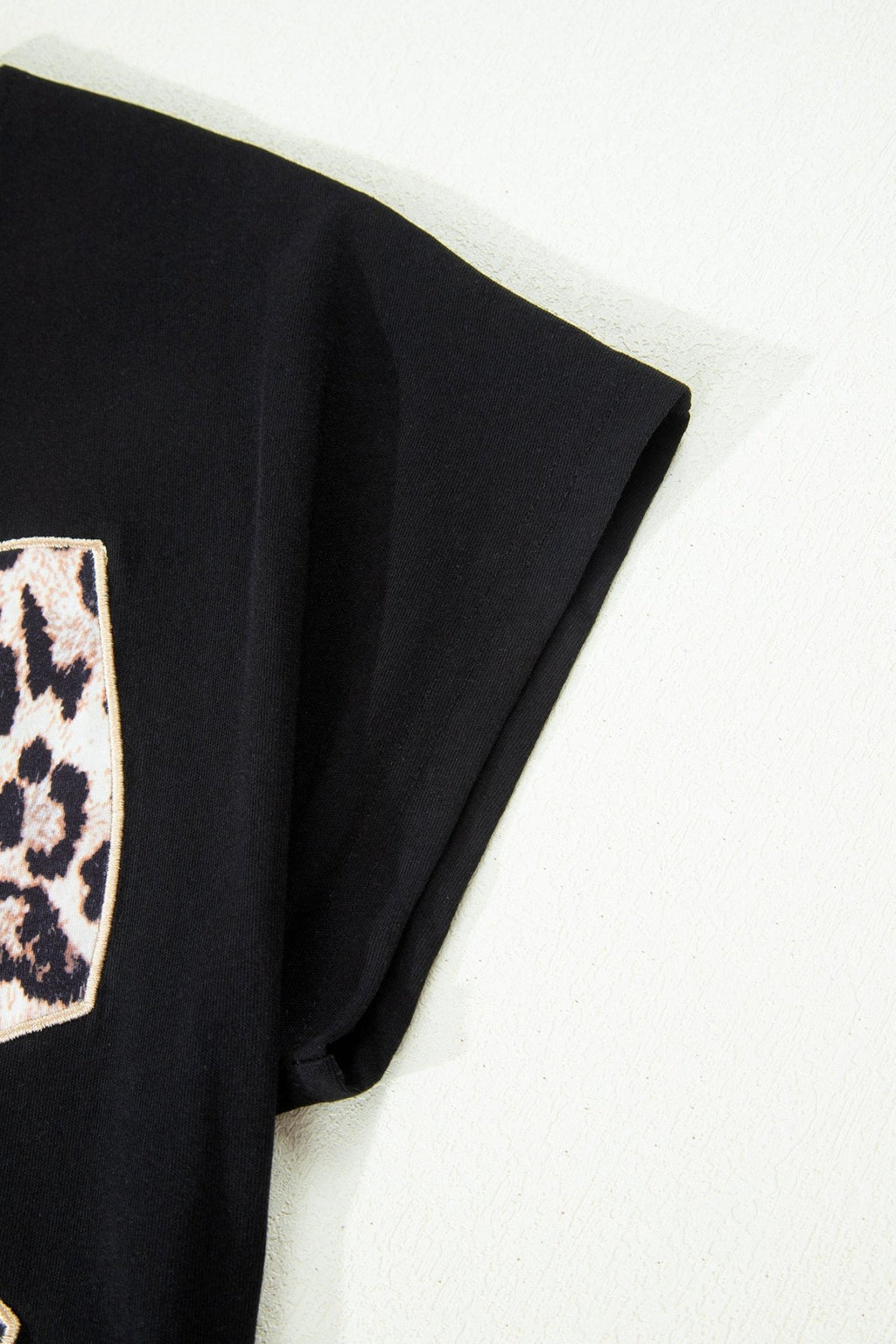 Leopard Bow Embroidered Short Sleeve T-Shirt - Rooted & Reckless Co.
