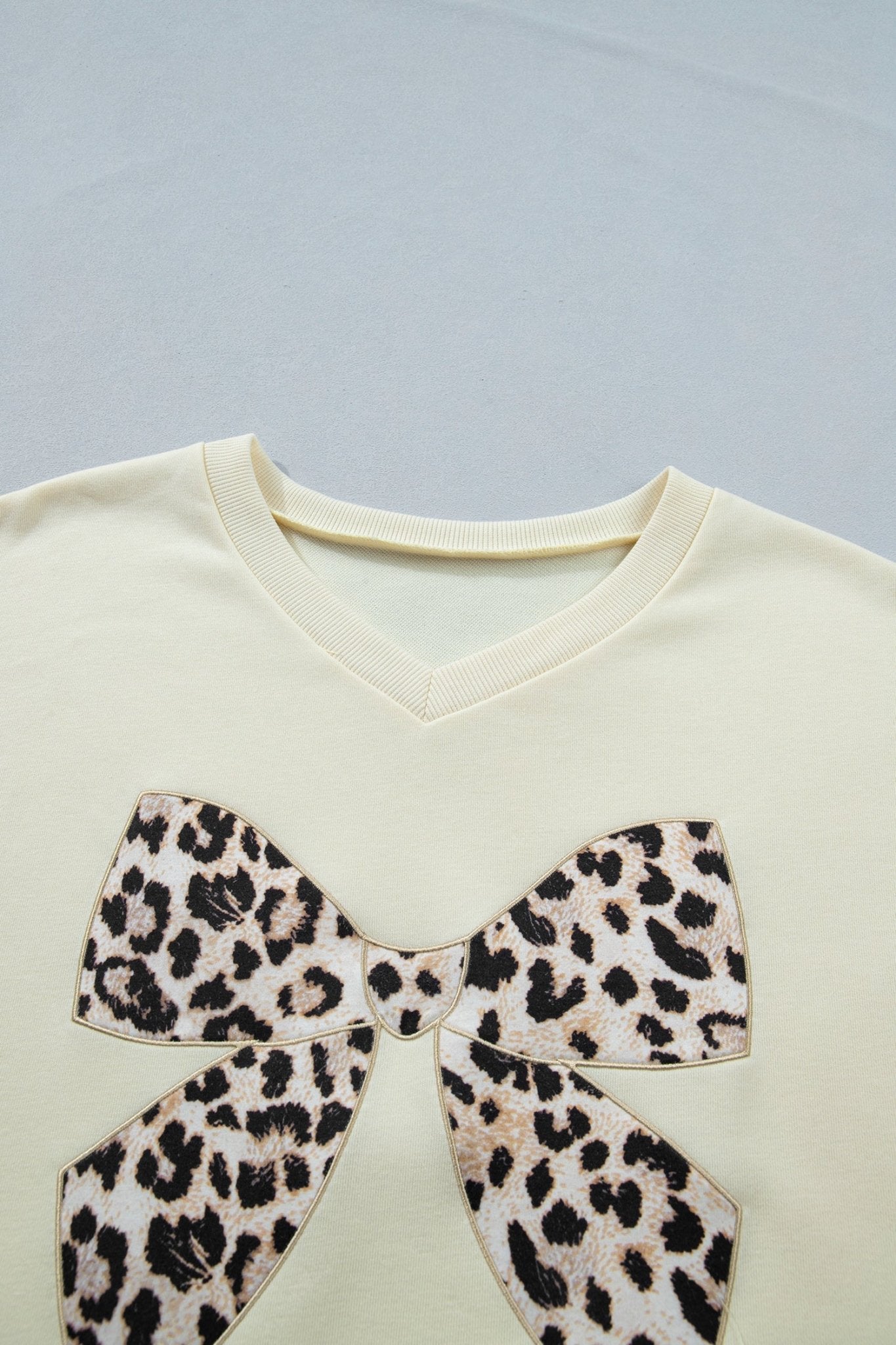 Leopard Bow Patch Tee & Drawstring Shorts Set - Rooted & Reckless Co.