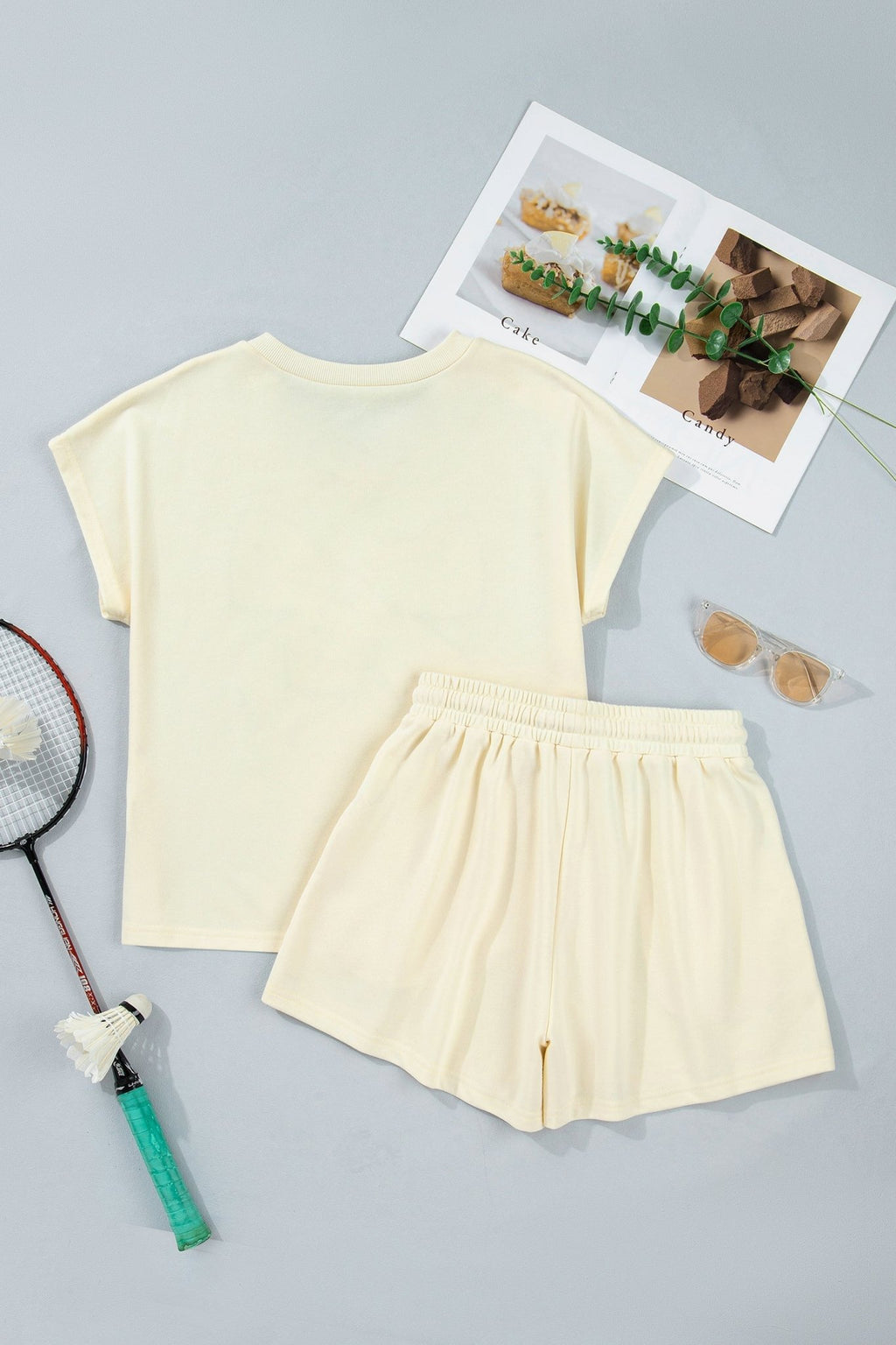 Leopard Bow Patch Tee & Drawstring Shorts Set - Rooted & Reckless Co.