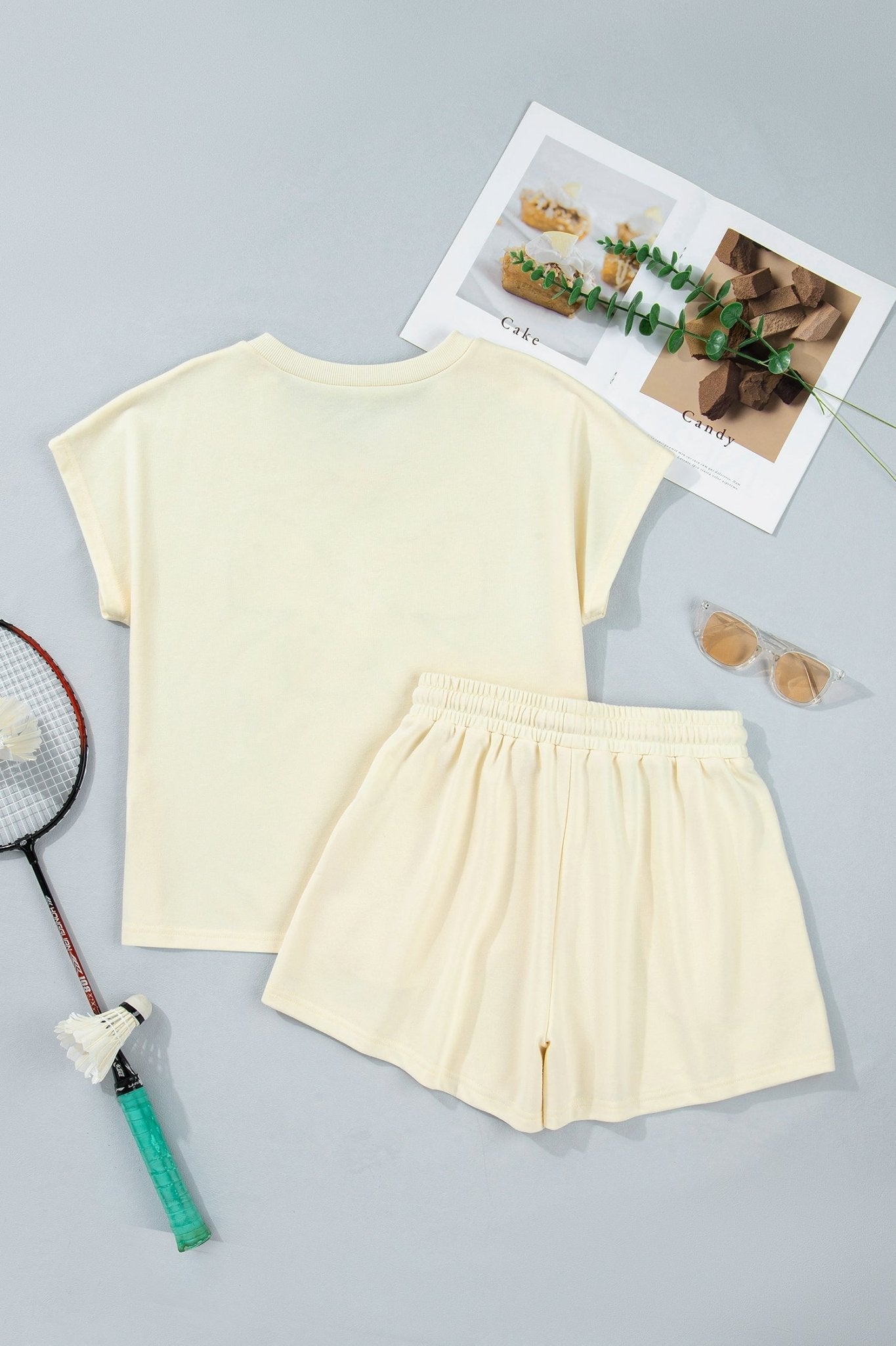 Leopard Bow Patch Tee & Drawstring Shorts Set - Rooted & Reckless Co.