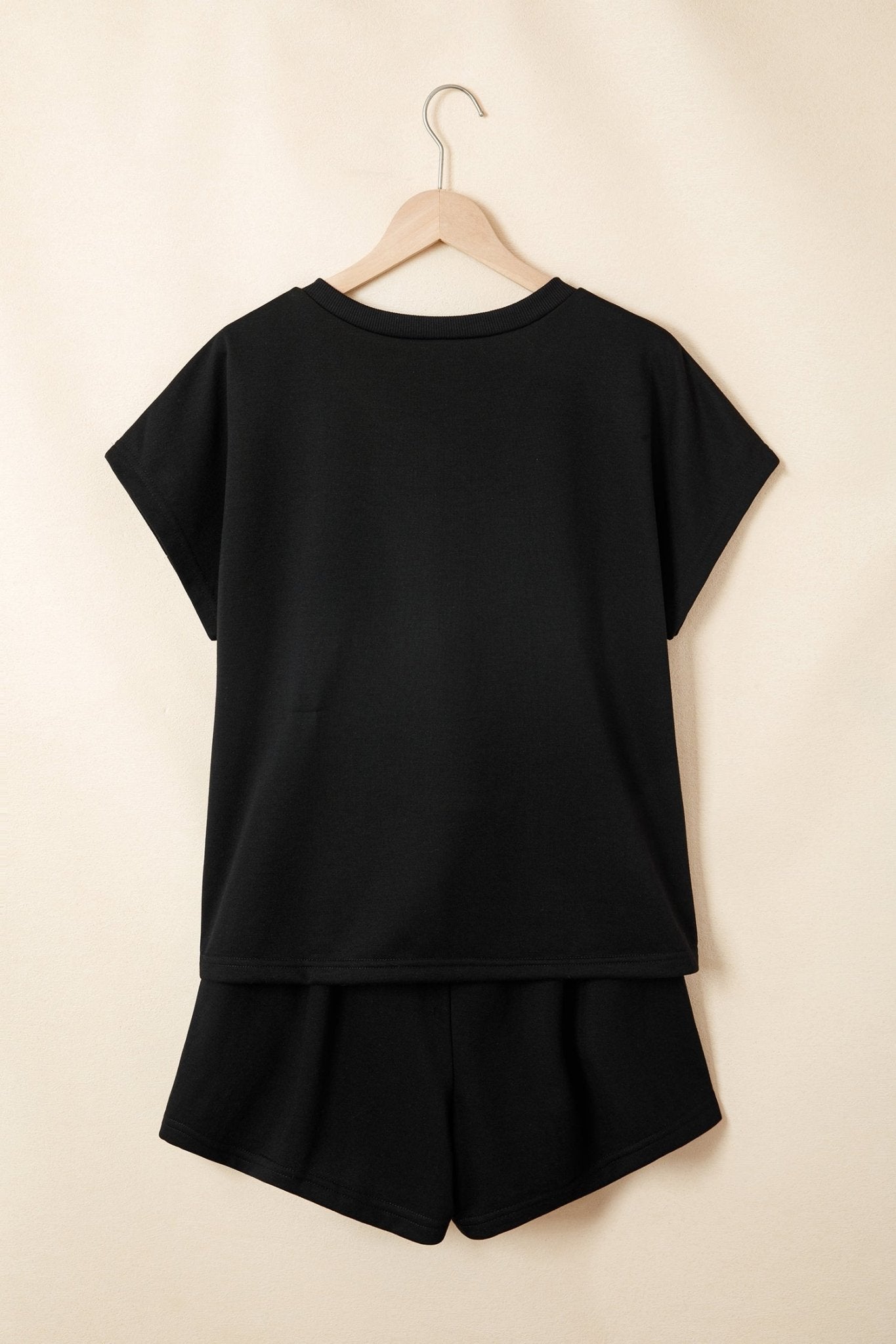 Leopard Bow Patch Tee & Drawstring Shorts Set - Rooted & Reckless Co.