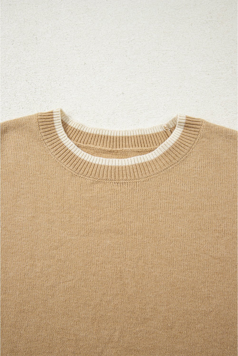 Leopard Bow Split Cuff Contrast Trim Sweater - Rooted & Reckless Co.