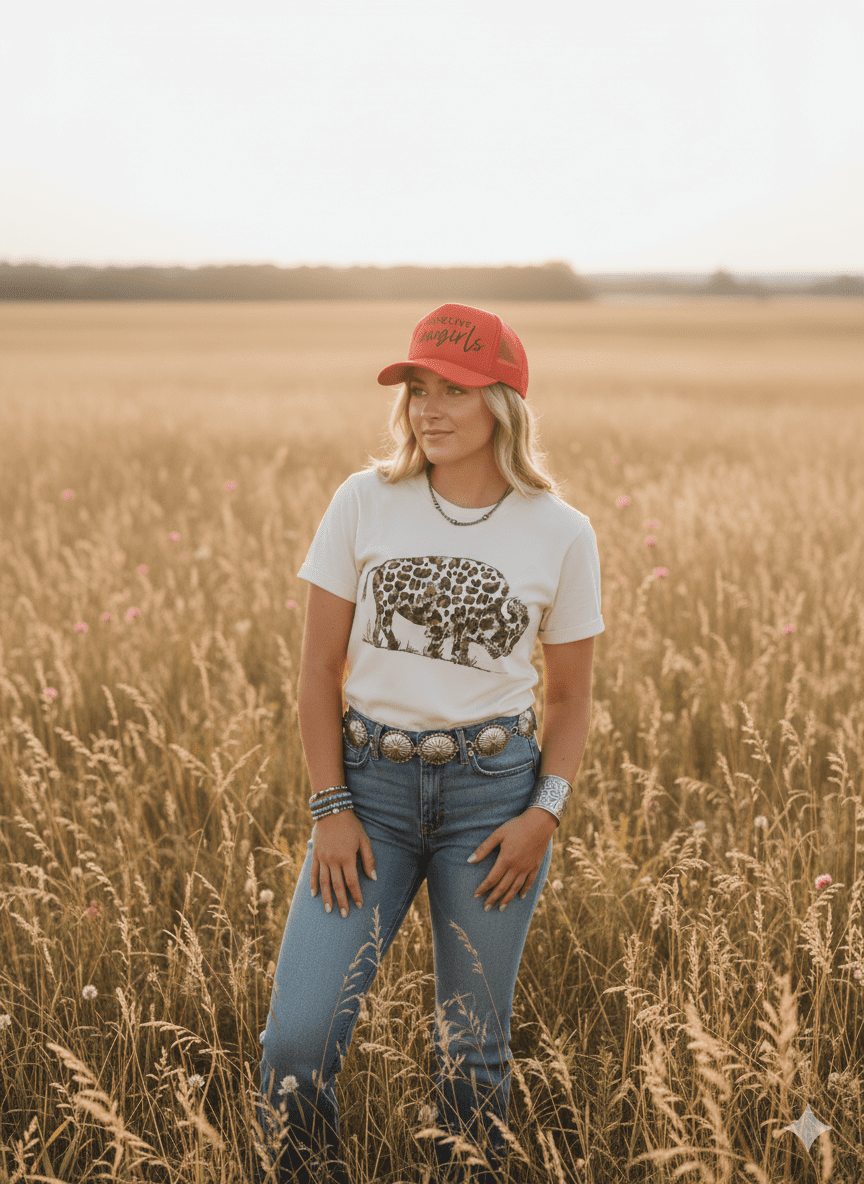 Leopard Buffalo Graphic Tee - Rooted & Reckless Co.