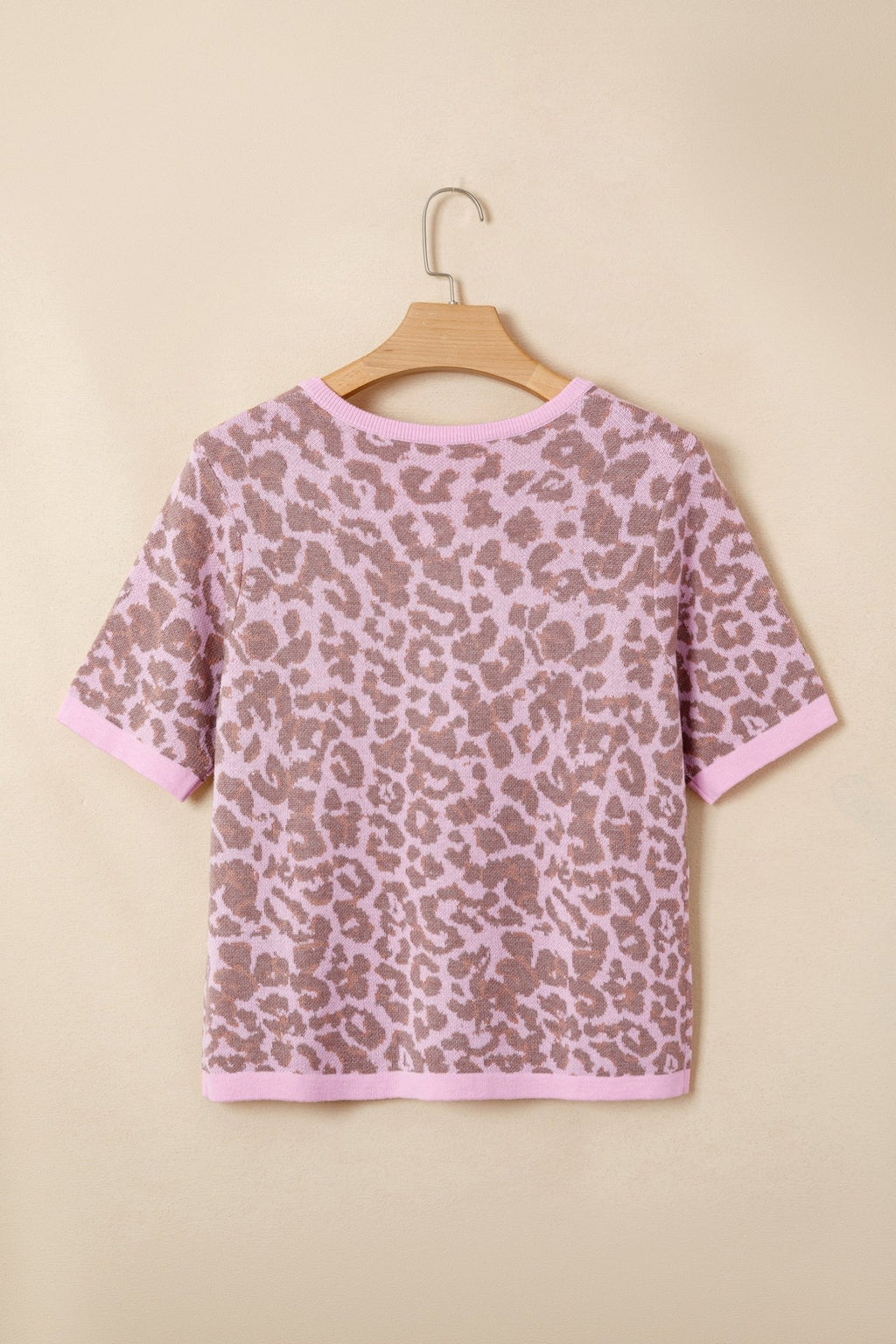 Leopard Button Down Short Sleeve Sweater Cardigan - Rooted & Reckless Co.