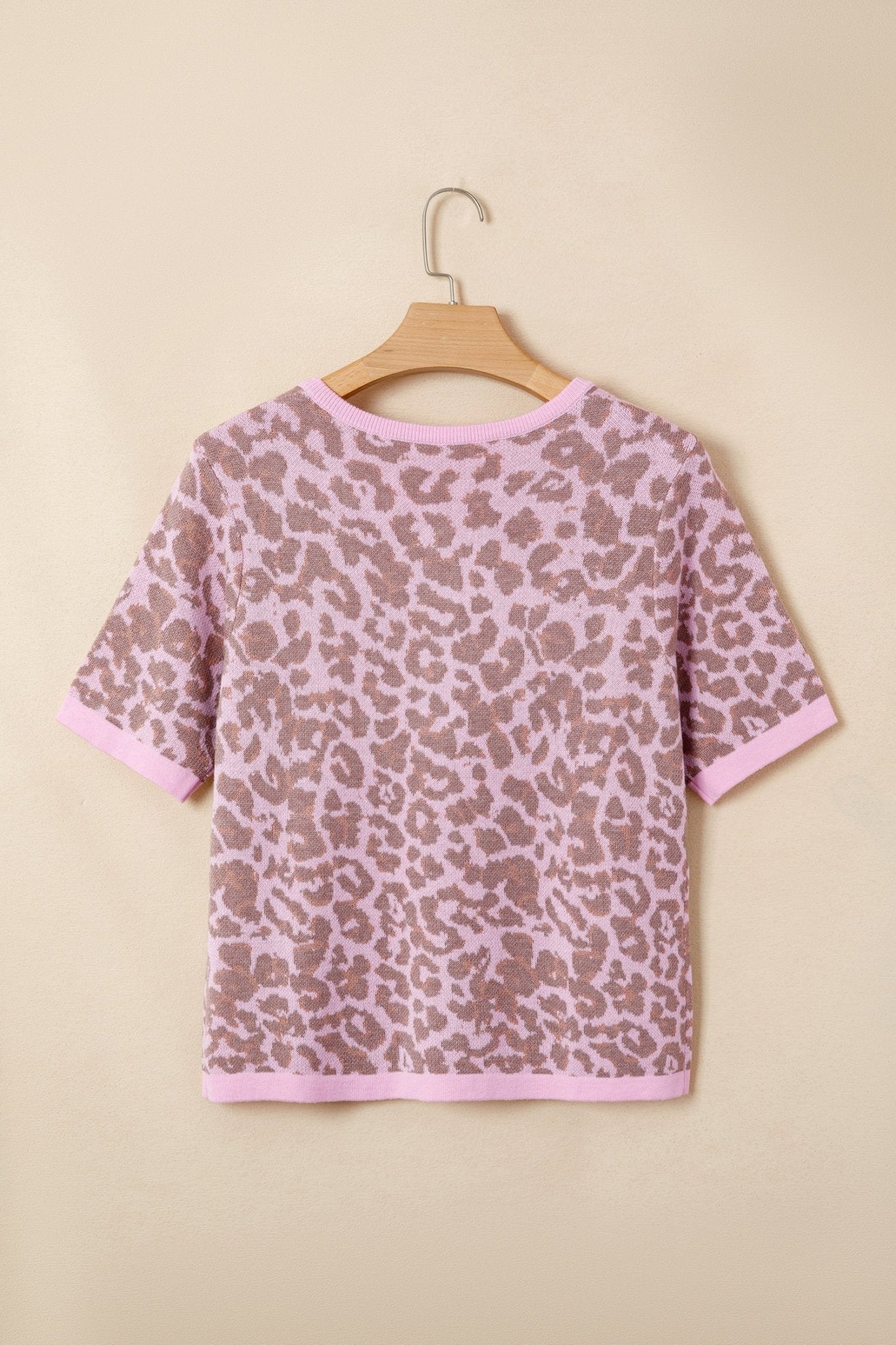 Leopard Button Down Short Sleeve Sweater Cardigan - Rooted & Reckless Co.