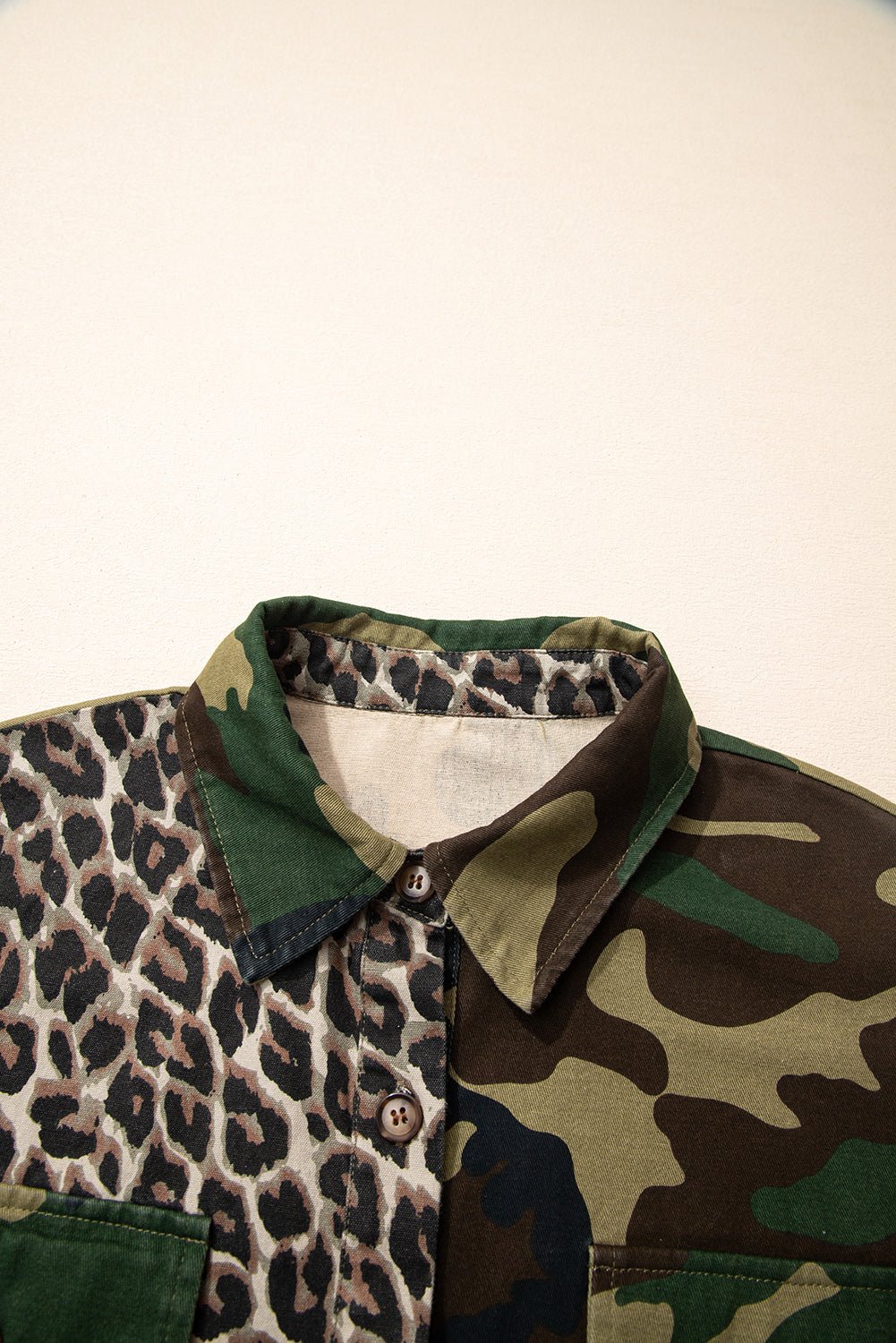 Leopard Camo Patchwork Oversized Shacket - Rooted & Reckless Co.