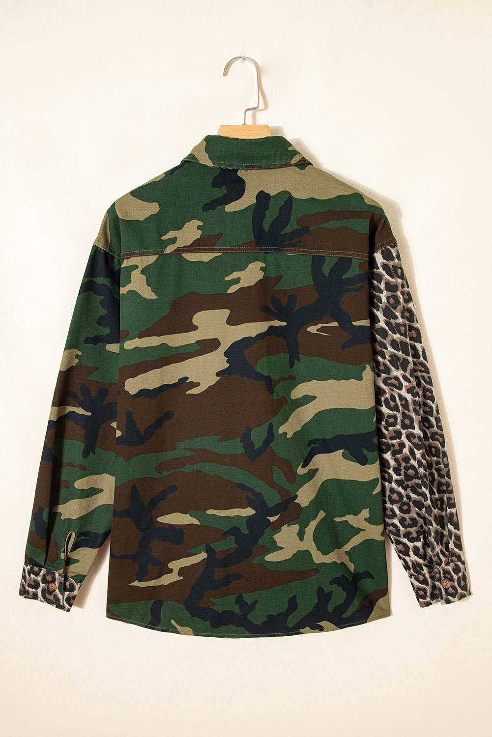 Leopard Camo Patchwork Oversized Shacket - Rooted & Reckless Co.