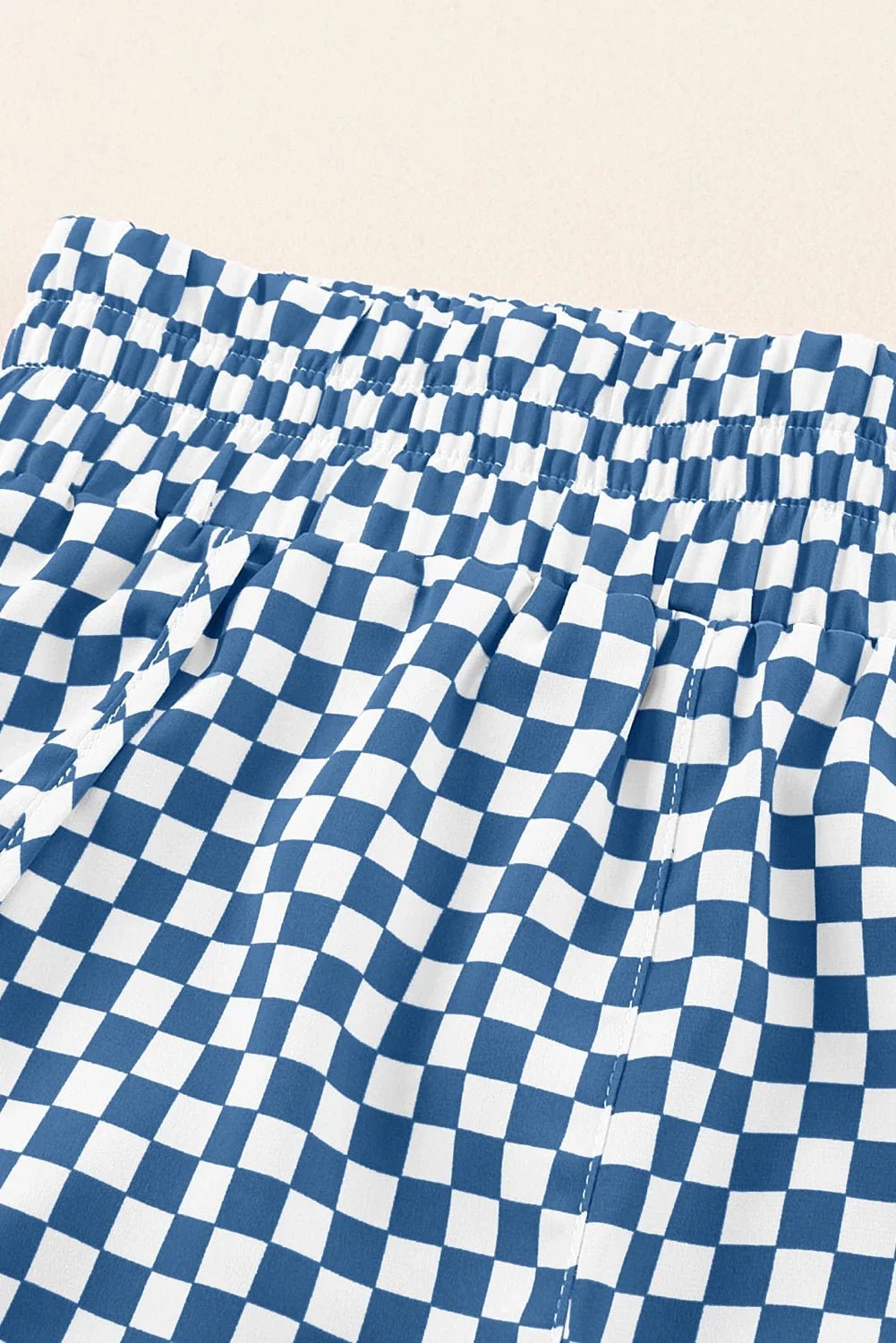 Leopard & Checker High Waist Athletic Shorts - Rooted & Reckless Co.