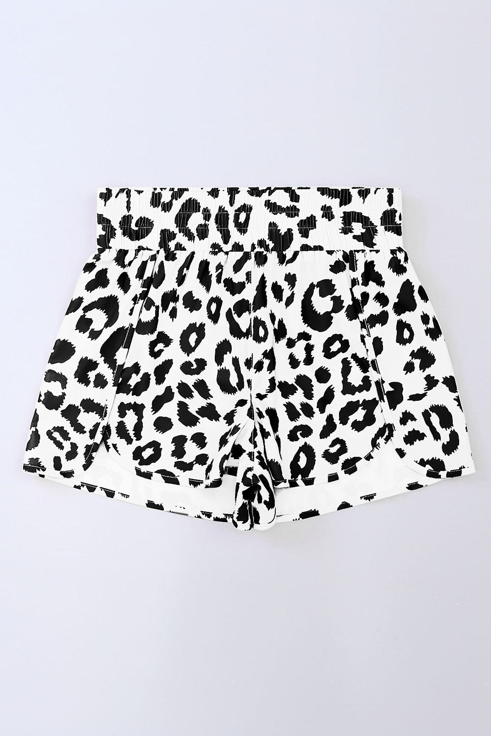 Leopard & Checker High Waist Athletic Shorts - Rooted & Reckless Co.
