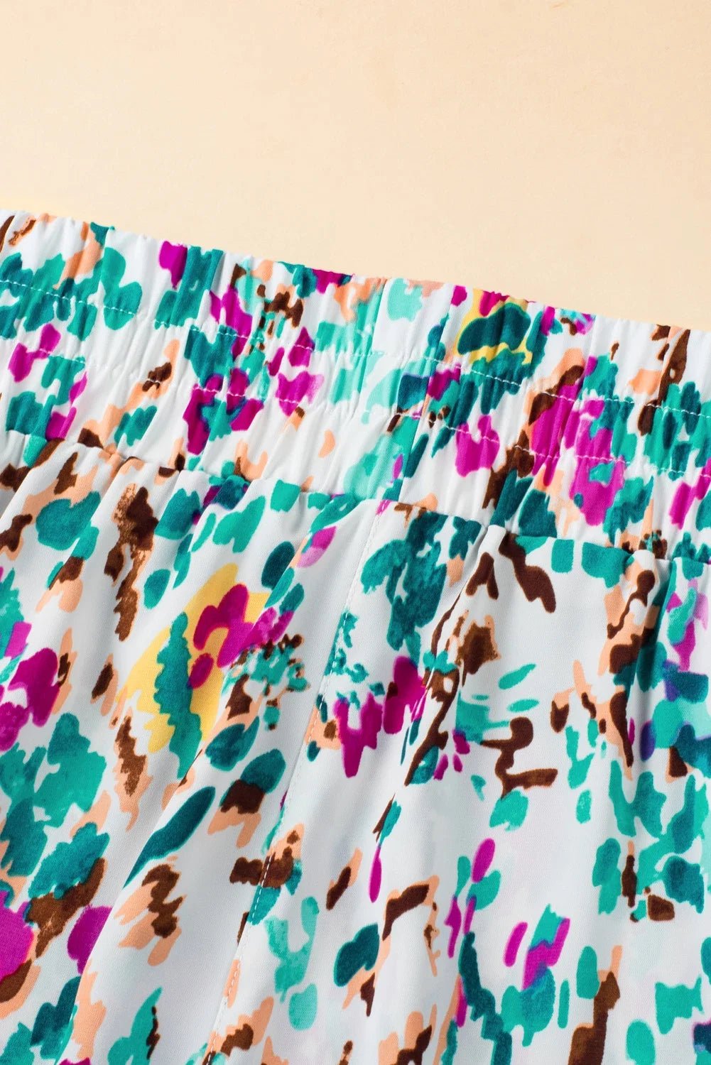 Leopard & Checker High Waist Athletic Shorts - Rooted & Reckless Co.