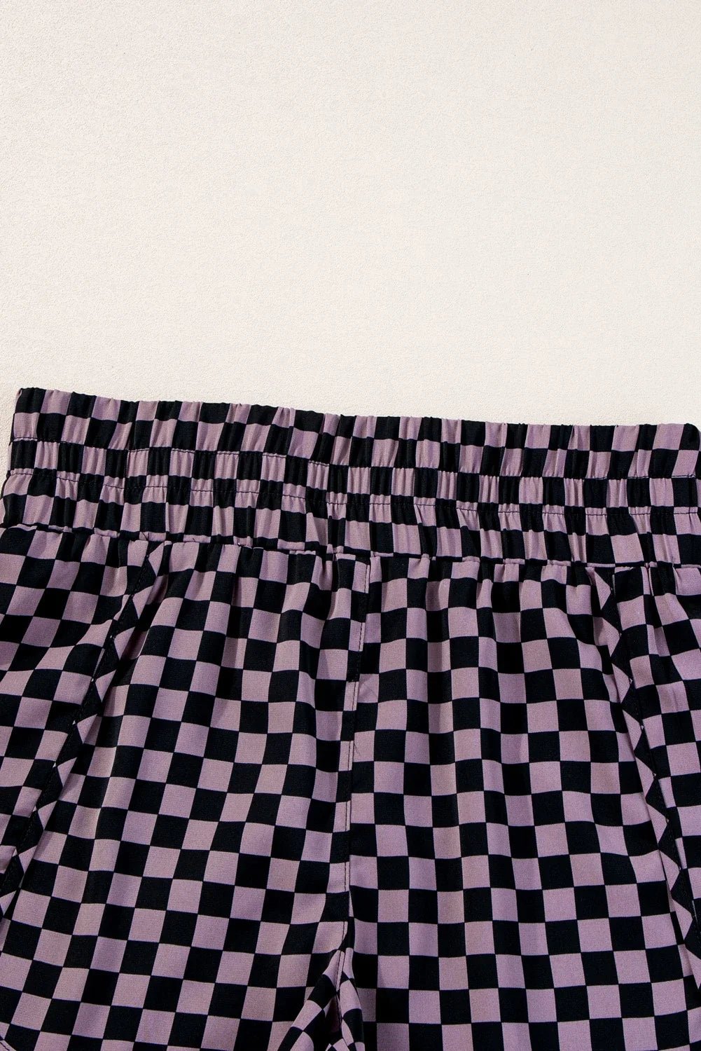 Leopard & Checker High Waist Athletic Shorts - Rooted & Reckless Co.