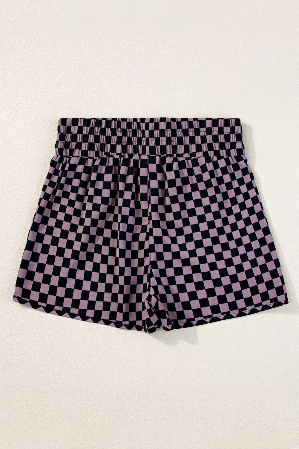 Leopard & Checker High Waist Athletic Shorts - Rooted & Reckless Co.