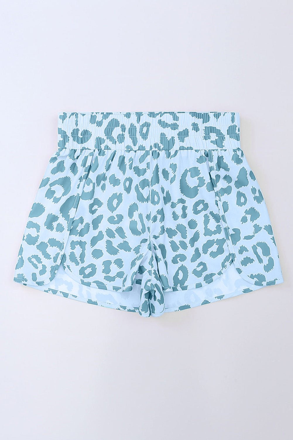 Leopard & Checker High Waist Athletic Shorts - Rooted & Reckless Co.