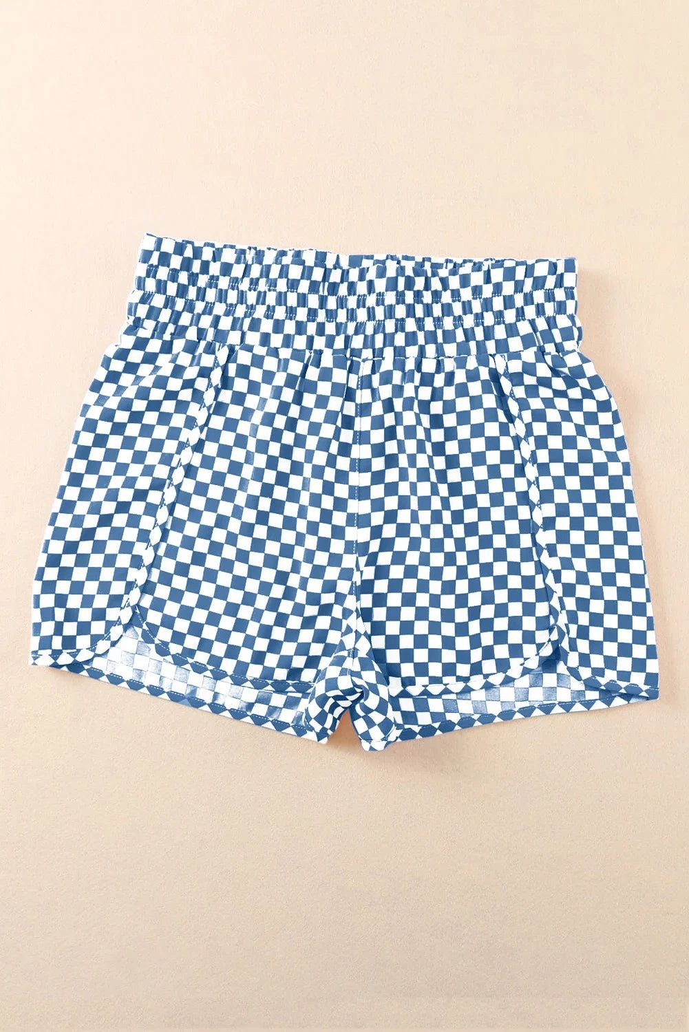 Leopard & Checker High Waist Athletic Shorts - Rooted & Reckless Co.