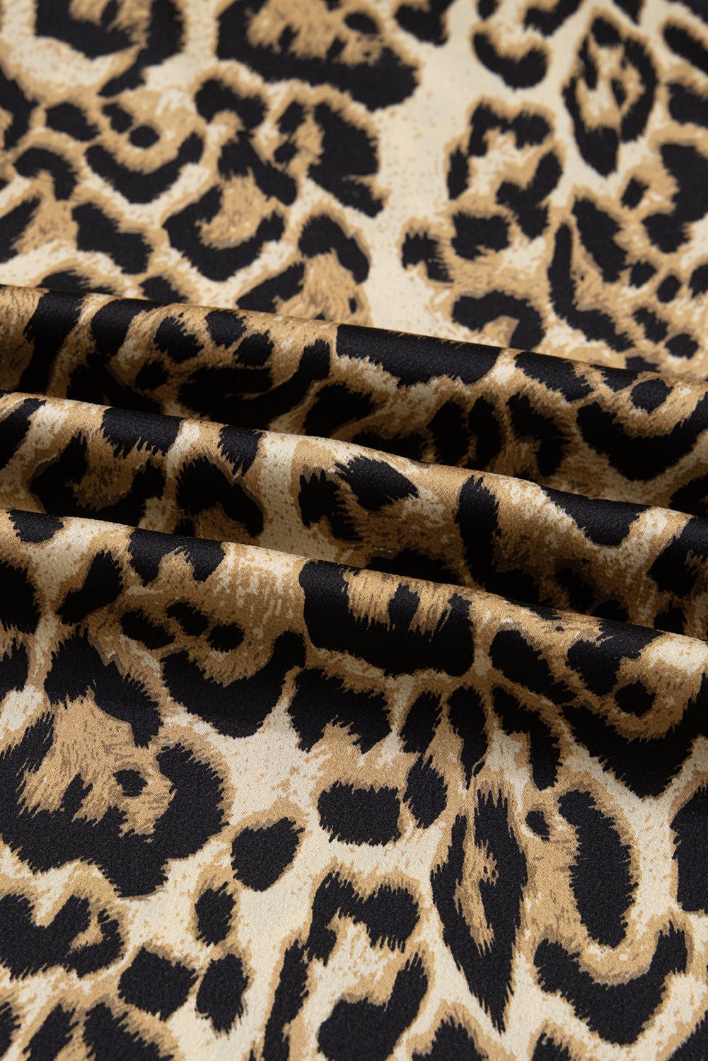 Leopard Collared 3/4 Sleeve Shirt and Pants Set - Rooted & Reckless Co.