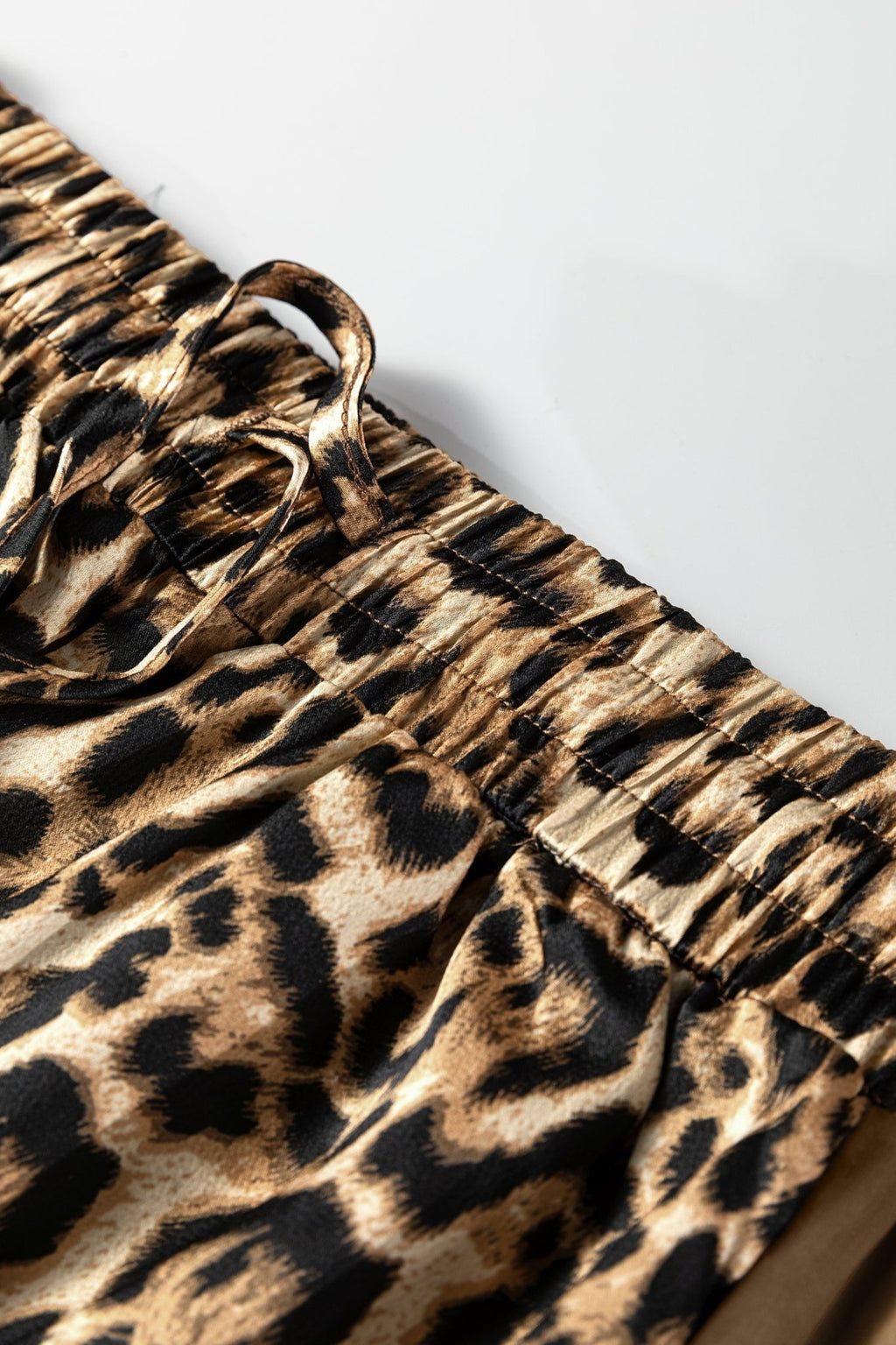 Leopard Collared 3/4 Sleeve Shirt and Pants Set - Rooted & Reckless Co.