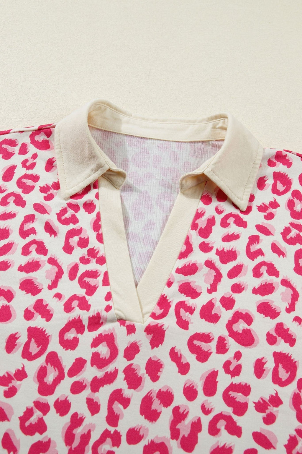 Leopard Collared V-Neck Top & Shorts Set - Rooted & Reckless Co.