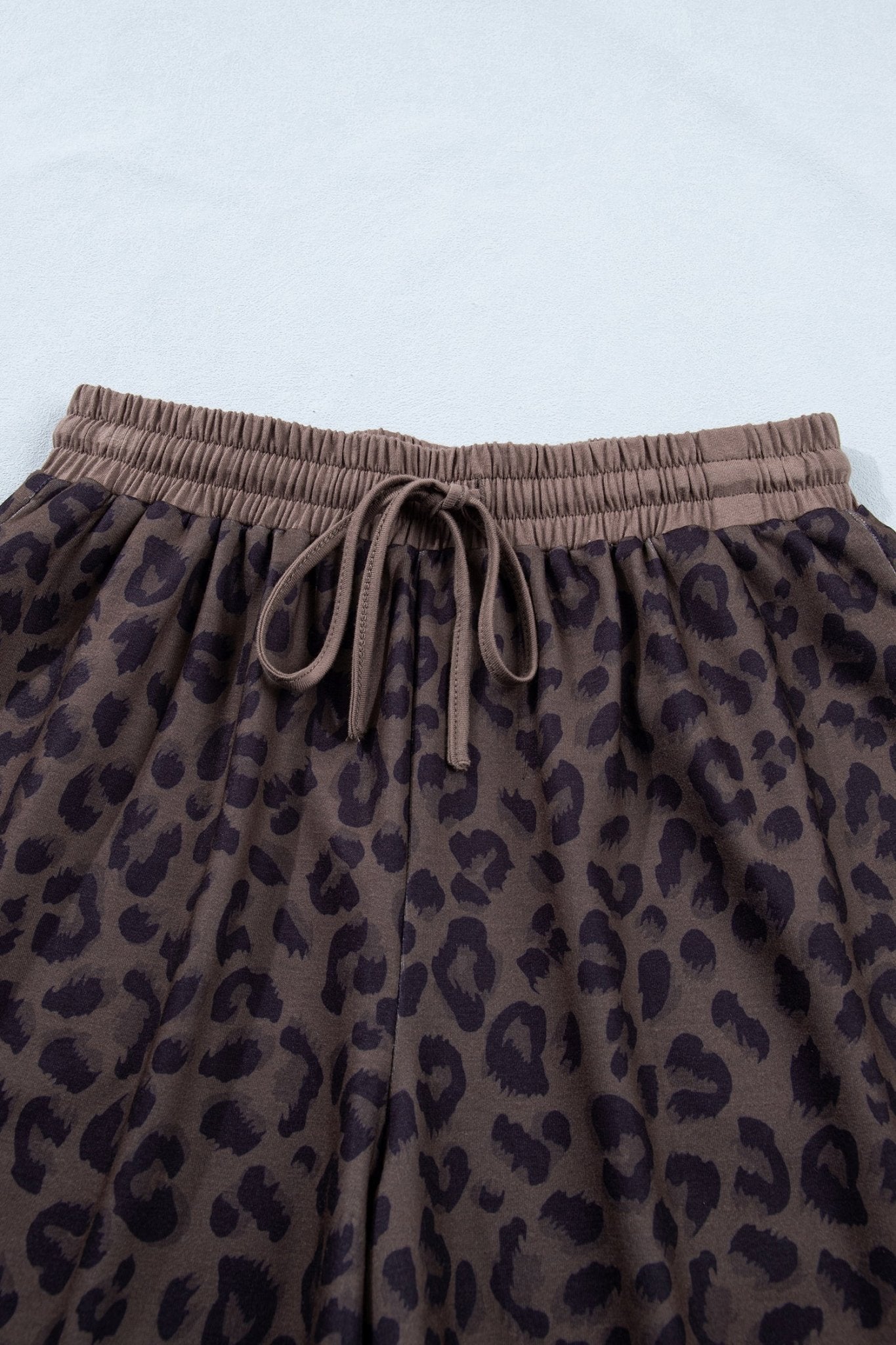 Leopard Collared V-Neck Top & Shorts Set - Rooted & Reckless Co.