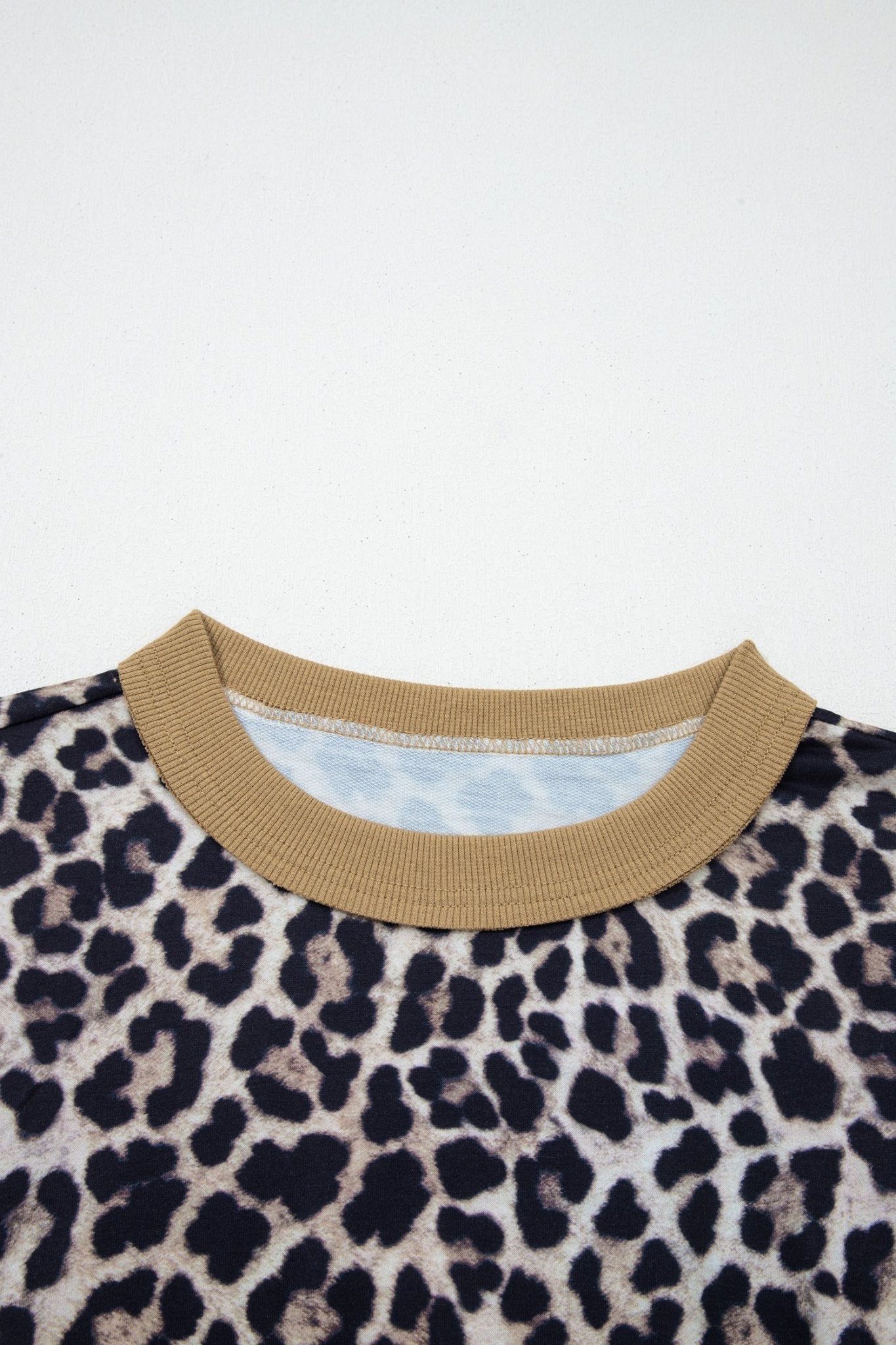 Leopard Colorblock Patchwork 3/4 Sleeve Top - Rooted & Reckless Co.