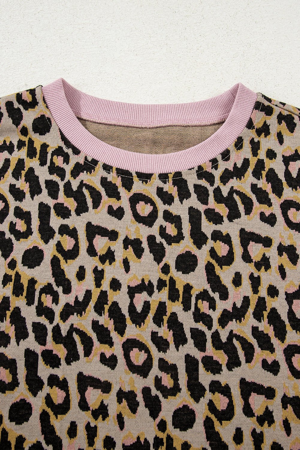 Leopard Contrast Edge Pullover and Shorts Set - Rooted & Reckless Co.